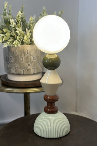 Mecy Porcelain Lamp - Multi