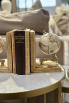 Atlas Globe Bookends - Nat - Magpie Style