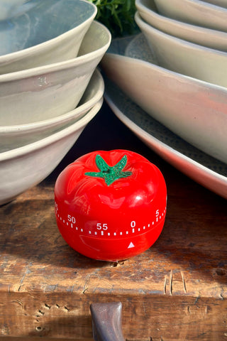 Tomato Plastic 60min Timer - Red