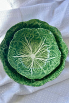 Green Cabbage Leaf Melamine Salad Bowl 32cm - Magpie Style