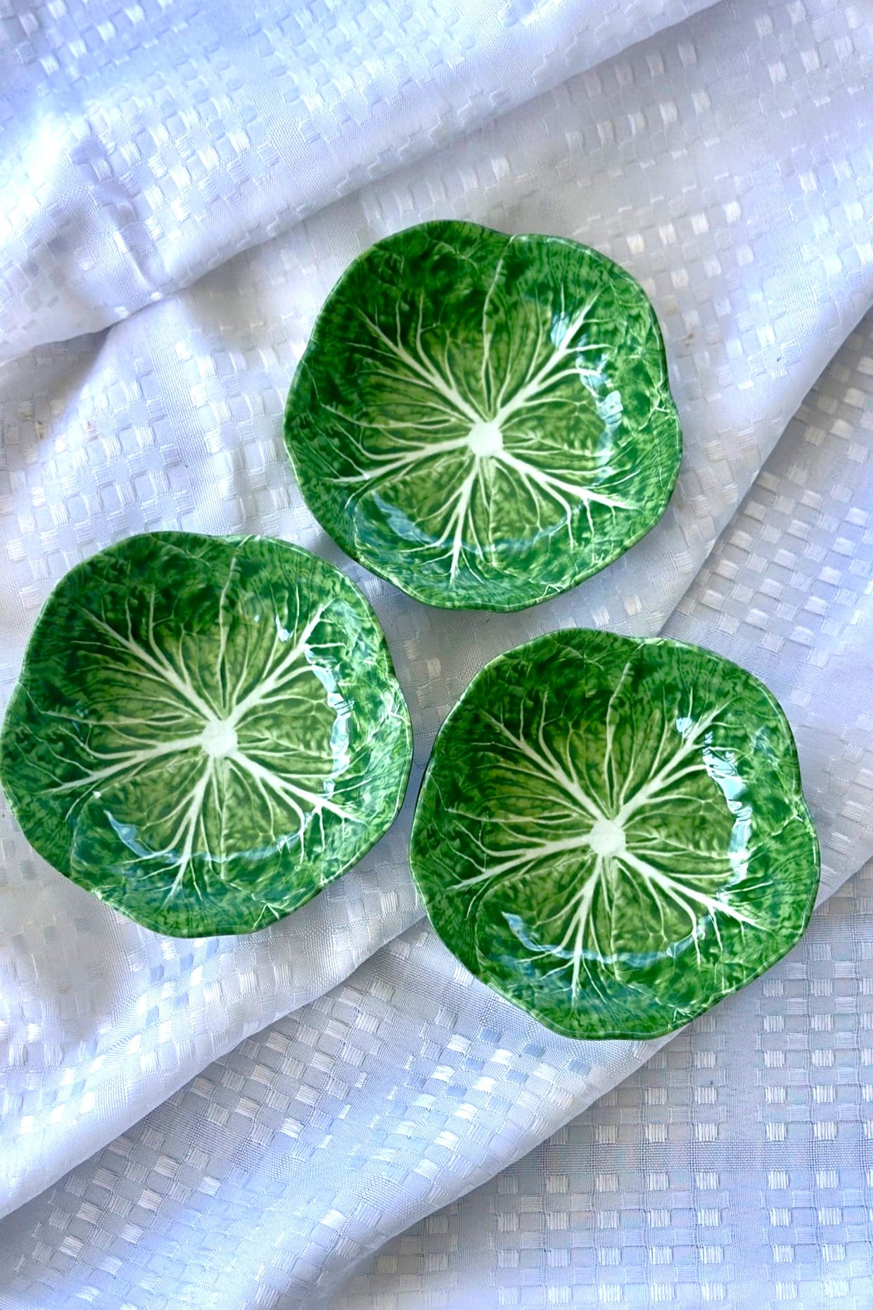 Green Baby Cabbage Leaf Melamine Bowl 12cm - Magpie Style