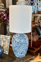 Bai Lai Navy Ceramic Lamp - Magpie Style