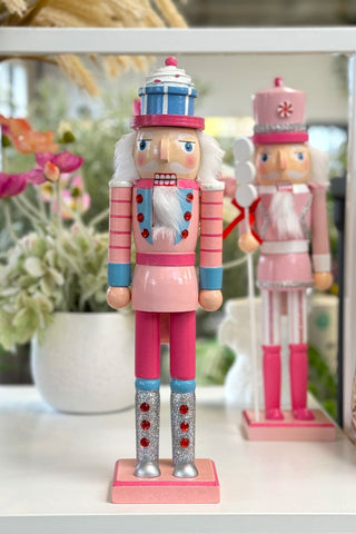 Blue Cupcake Hat Nutcracker 37cm