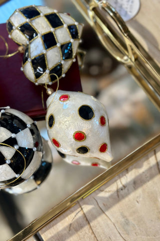 Polkadot Lemon - White Red Black