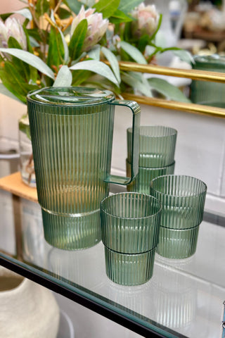 Green Tumblers - Set of 4