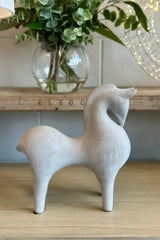 Chalky White Horse Sculpture