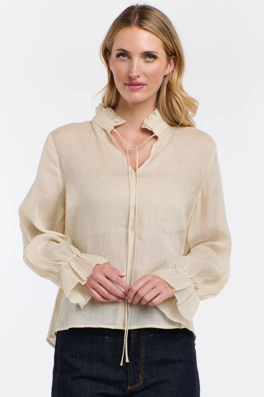 365 DAYS Amber Frill Neck Top - Natural - Magpie Style