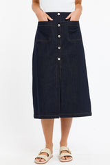 365 DAYS Carrie Denim Skirt - Indigo