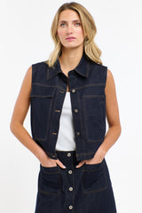 365 DAYS Pocket Rocket Denim Vest - Indigo