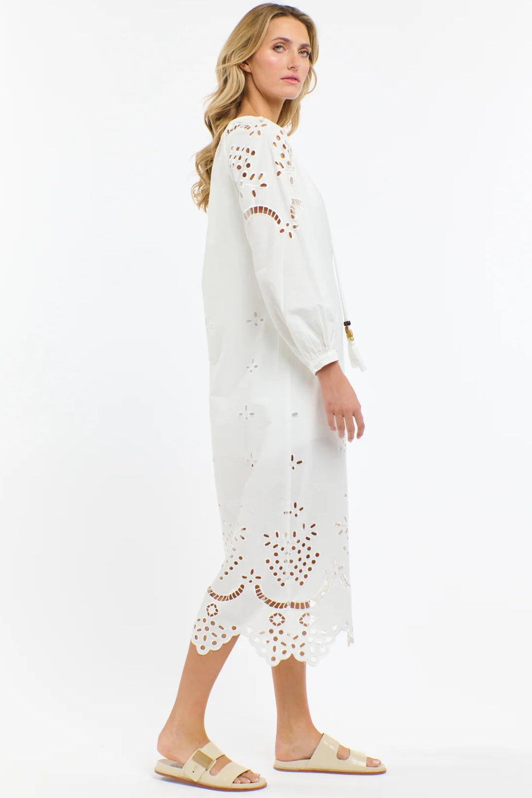 365 DAYS Fiore Rosa Dress - White - Magpie Style