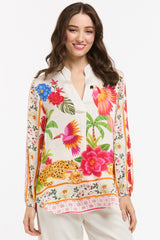 URBAN LUXURY Parrots Shirt - Rose