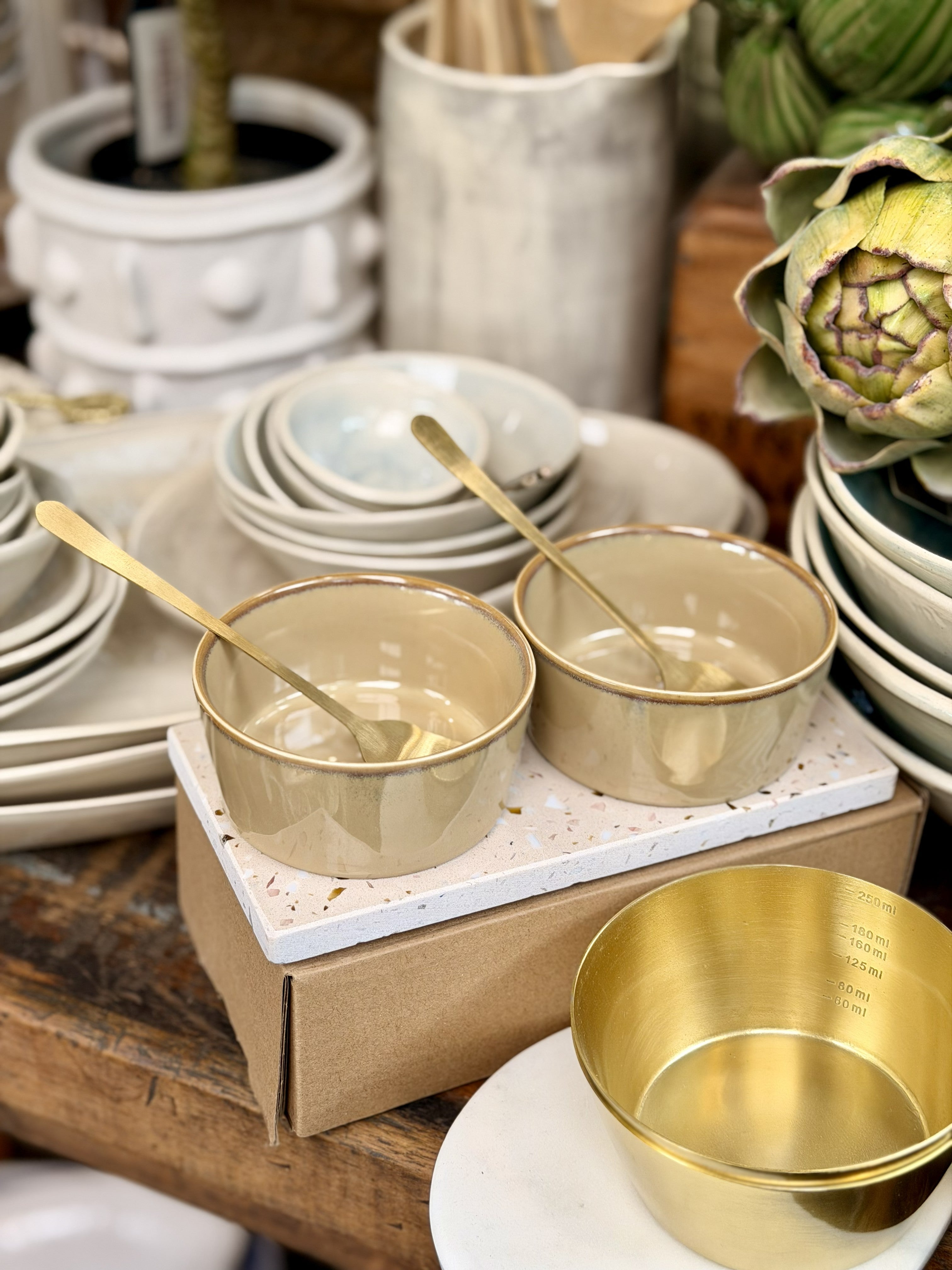 Antigua Terrazzo/Ceramic Set 5 pieces - Magpie Style