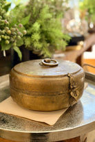 Vintage Brass Chapati Box - Lge - Magpie Style