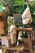 Wooden Horse Candle Stand - Magpie Style