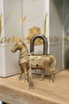 Horse Lock - Brass - Magpie Style