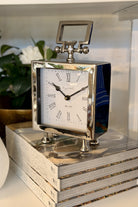 Square Nickel Clock - Magpie Style