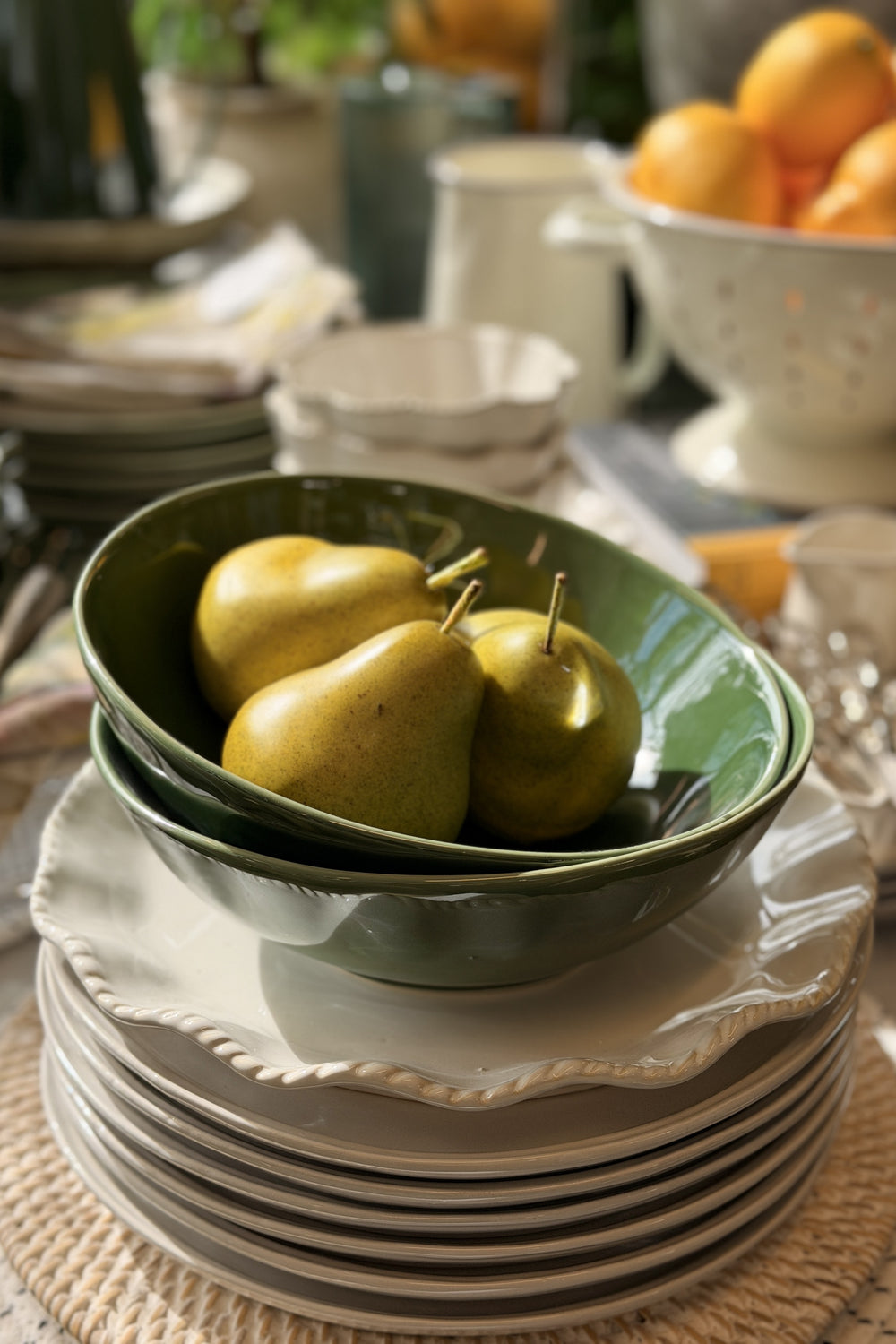 Serving Bowl Forest Glaze