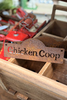 Chicken Coop Sign - Rust Finish - Magpie Style