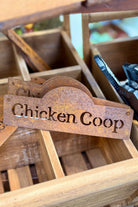 Chicken Coop Sign - Rust Finish - Magpie Style