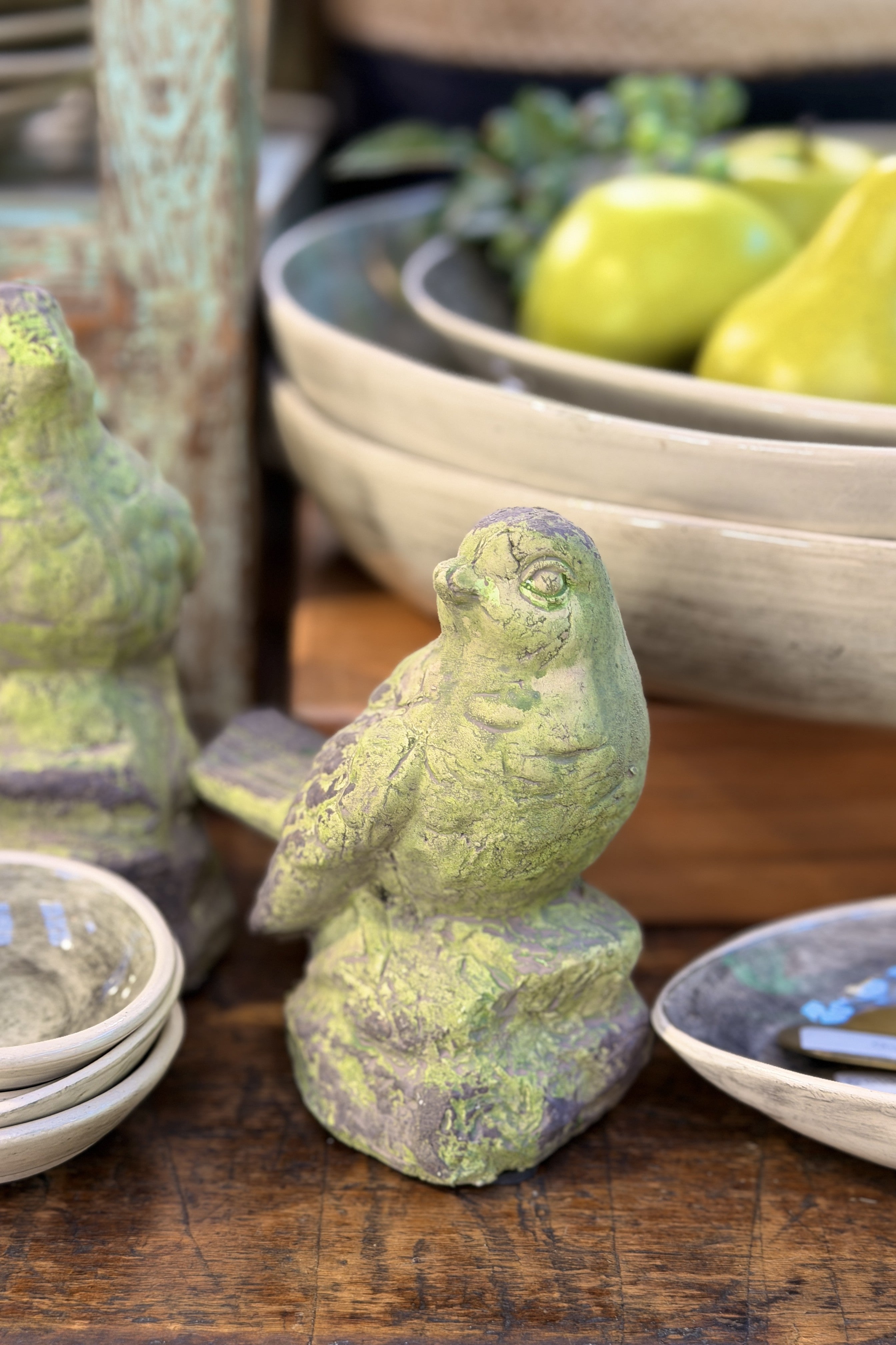 Small Stone Bird - Green - Magpie Style