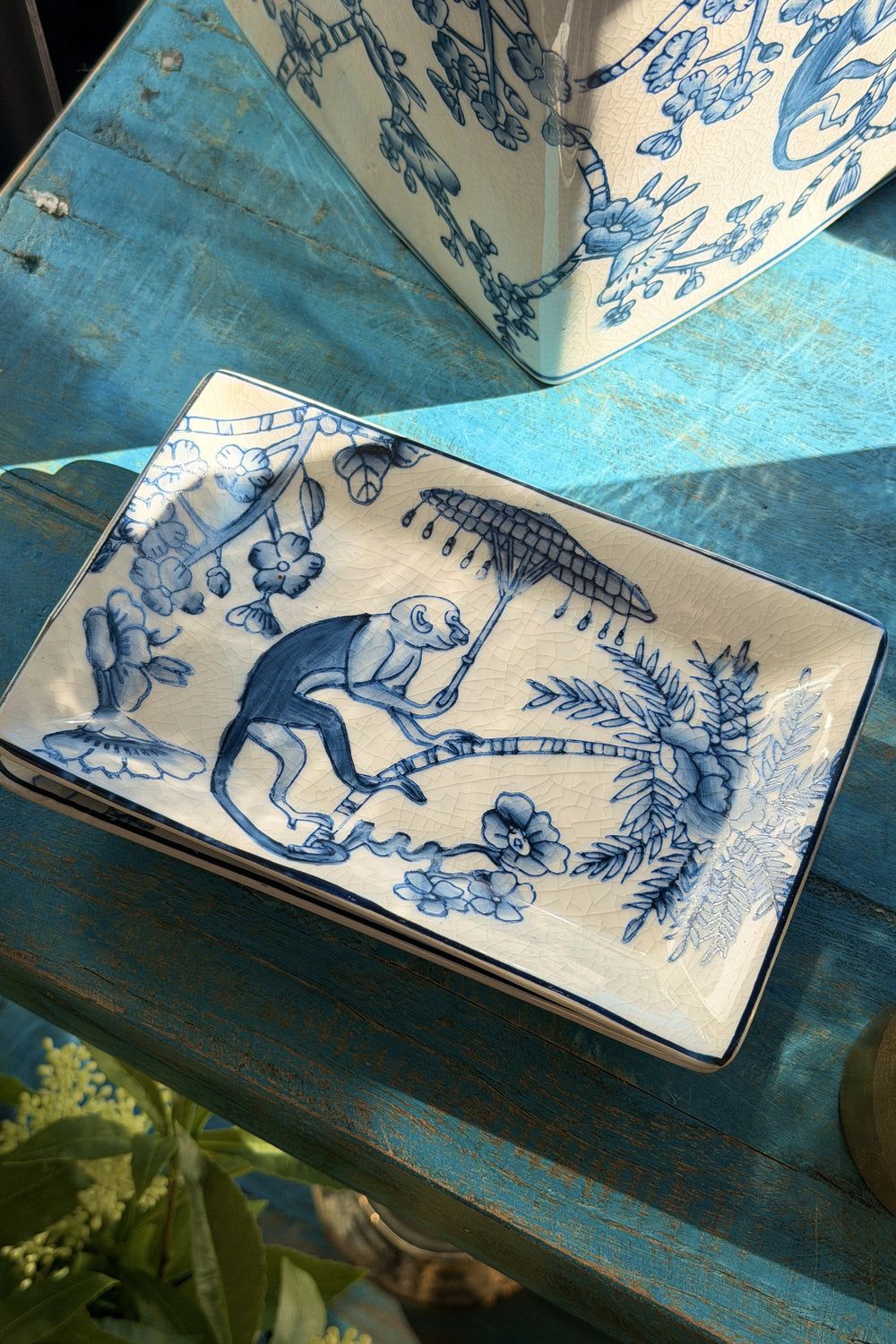 Monkey Parasol Trinket Tray