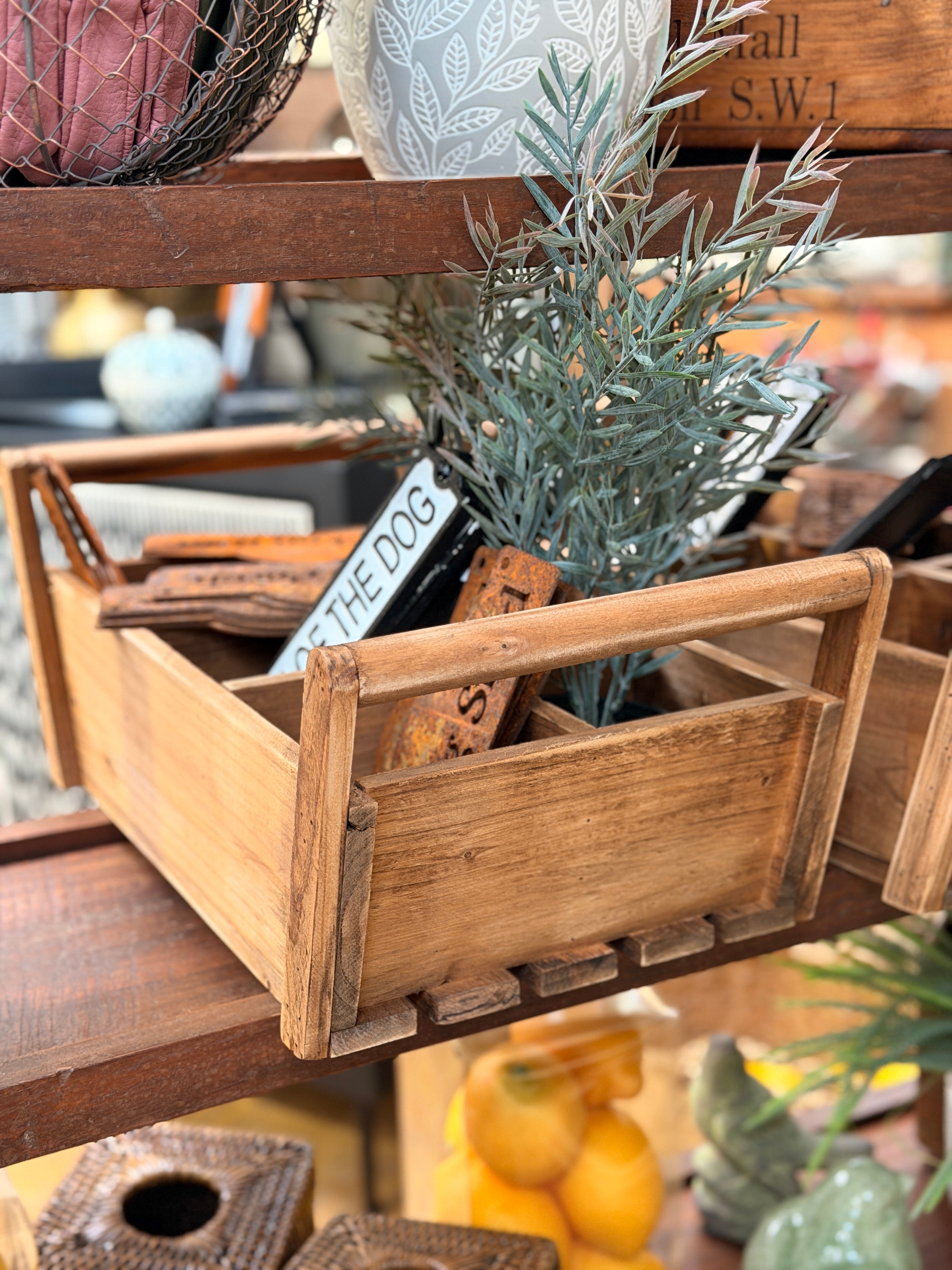 Wooden Caddy - 4 Square - Magpie Style