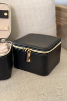 Square Jewellery Travel Box - Black - Paula Ryan