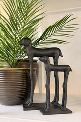 Black Hound Sculpture - Large