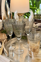 Smokey Wine Glass Set/4