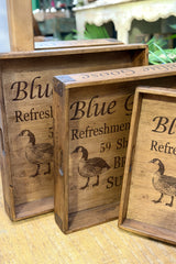Woodlined Tray - Steel Corners - Medium