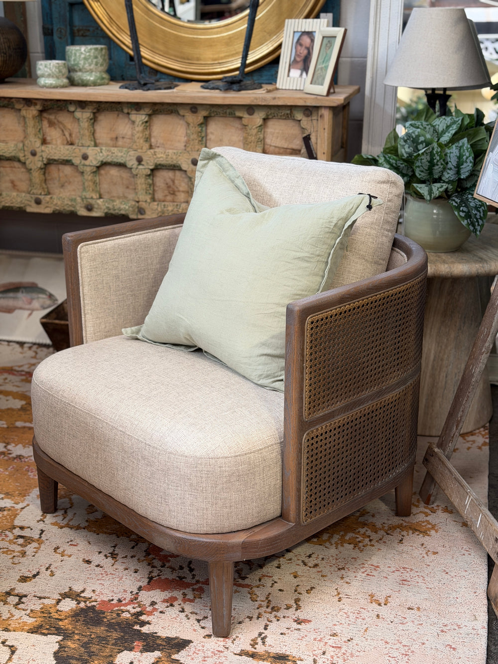 Hamptons Rattan Armchair