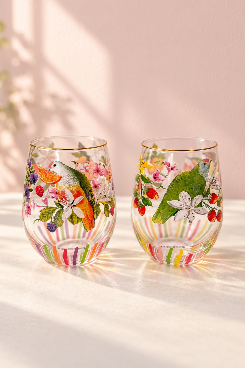 Bountiful Harvest Glass Tumblers - Set of 2