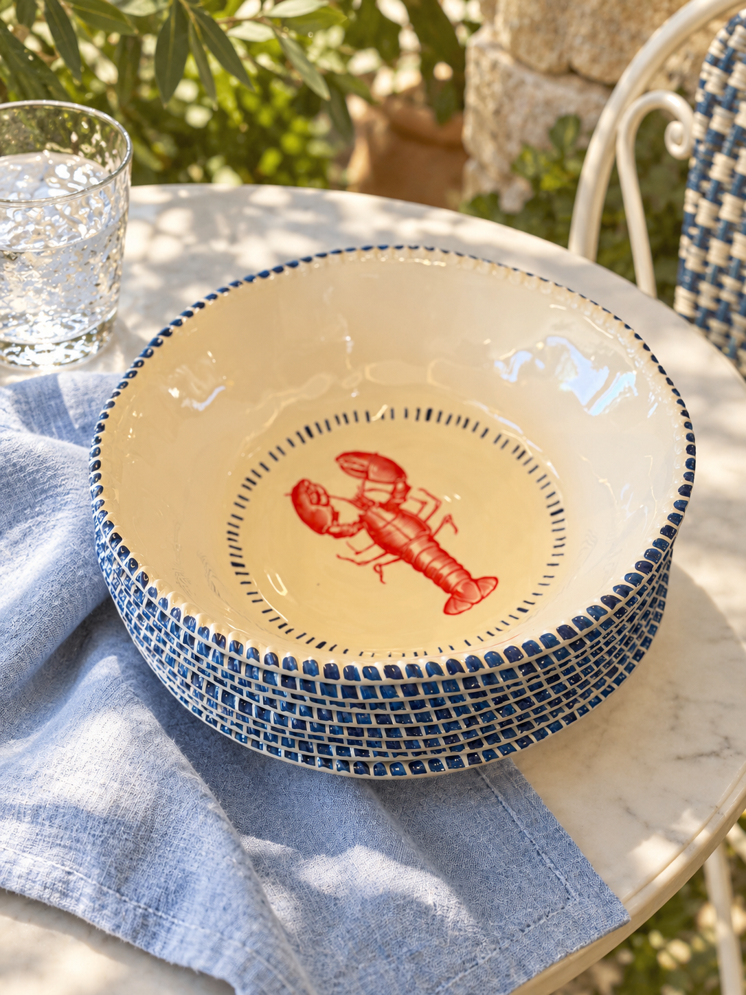Lobster Salad Bowl – Nautical Melamine - Magpie Style