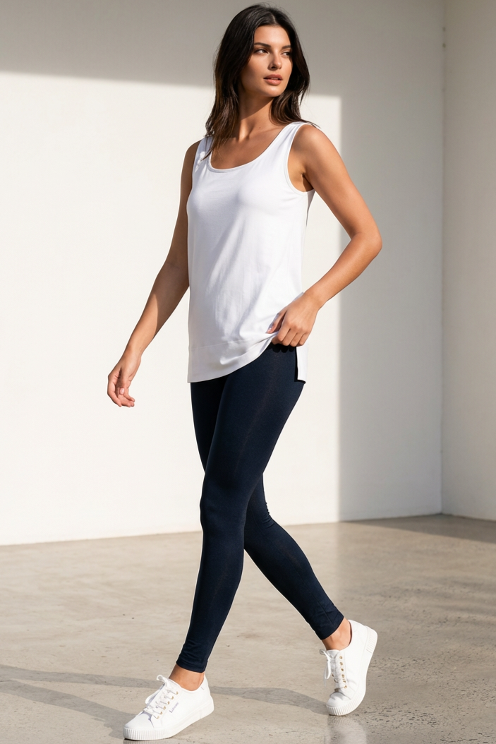 PAULA RYAN Legging - Navy Ecovero - Paula Ryan