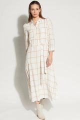 LOUGHLIN Camille Dress - Waffle Check