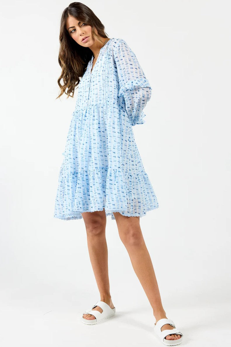 DRAMA THE LABEL Mykonos Dress - Blue Water - Magpie Style