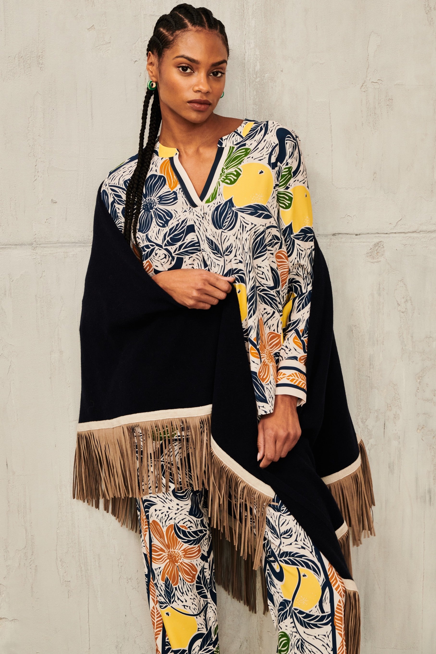 HERZEN'S ANGELEGENHEIT Scarf - Black Sand - Magpie Style