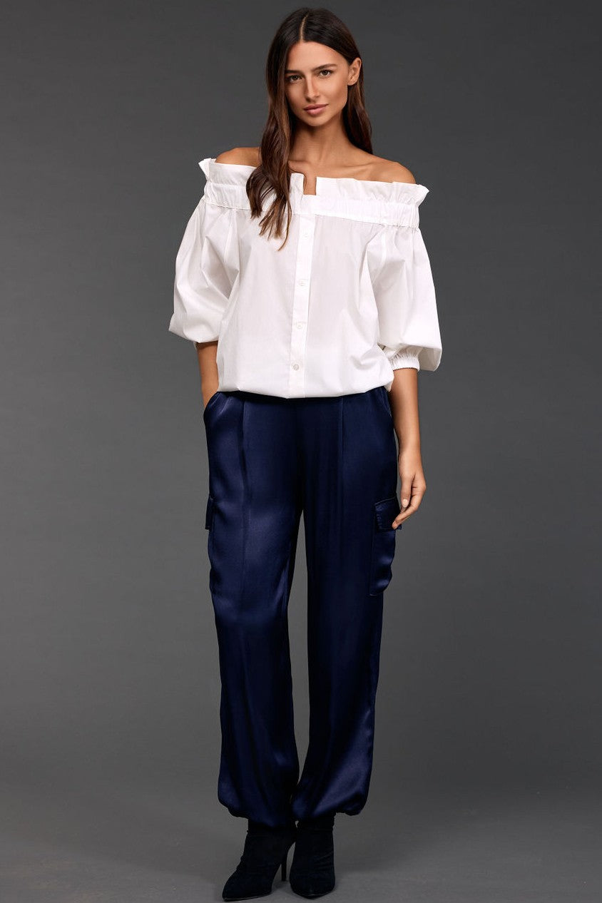 LAUREN VIDAL Ayakol Blouse - Blanc - Magpie Style
