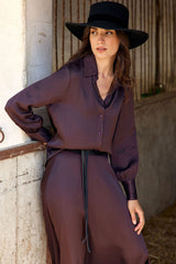 LAUREN VIDAL Cela Blouse - Raisin