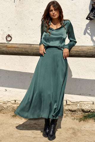 LAUREN VIDAL Comet Skirt - Green