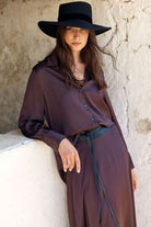 LAUREN VIDAL Comet Skirt - Raisin - Magpie Style