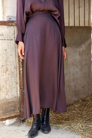 LAUREN VIDAL Comet Skirt - Raisin