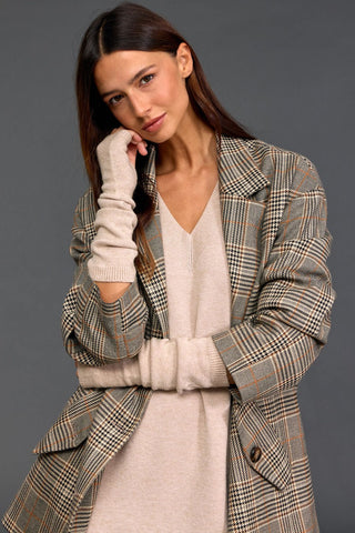 LAUREN VIDAL Zao Jacket - Beige Check