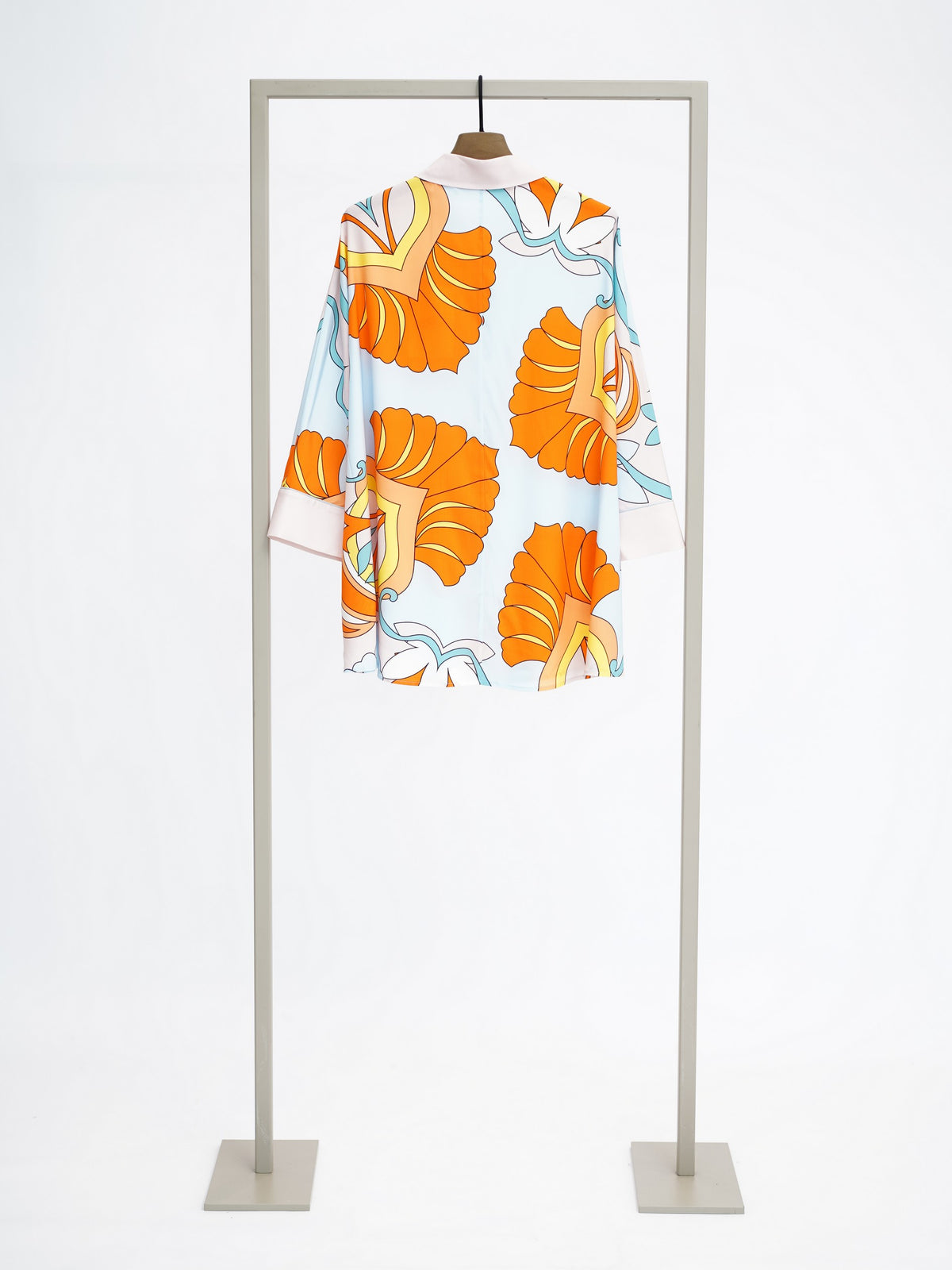 HERZENS Blouse - Orange Breeze Multi - back view