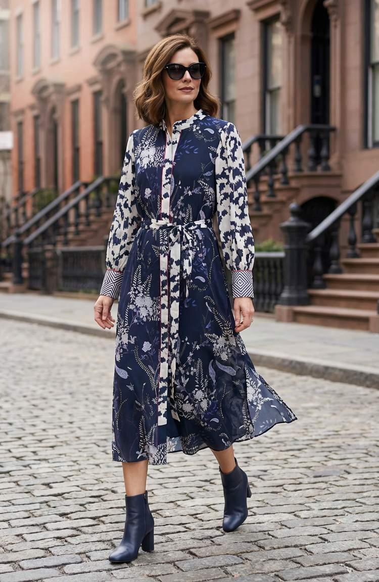 HERZENS Marino Starlight Dress - Multi - Magpie Style