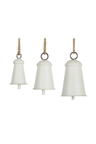 Metal White Bell - Large