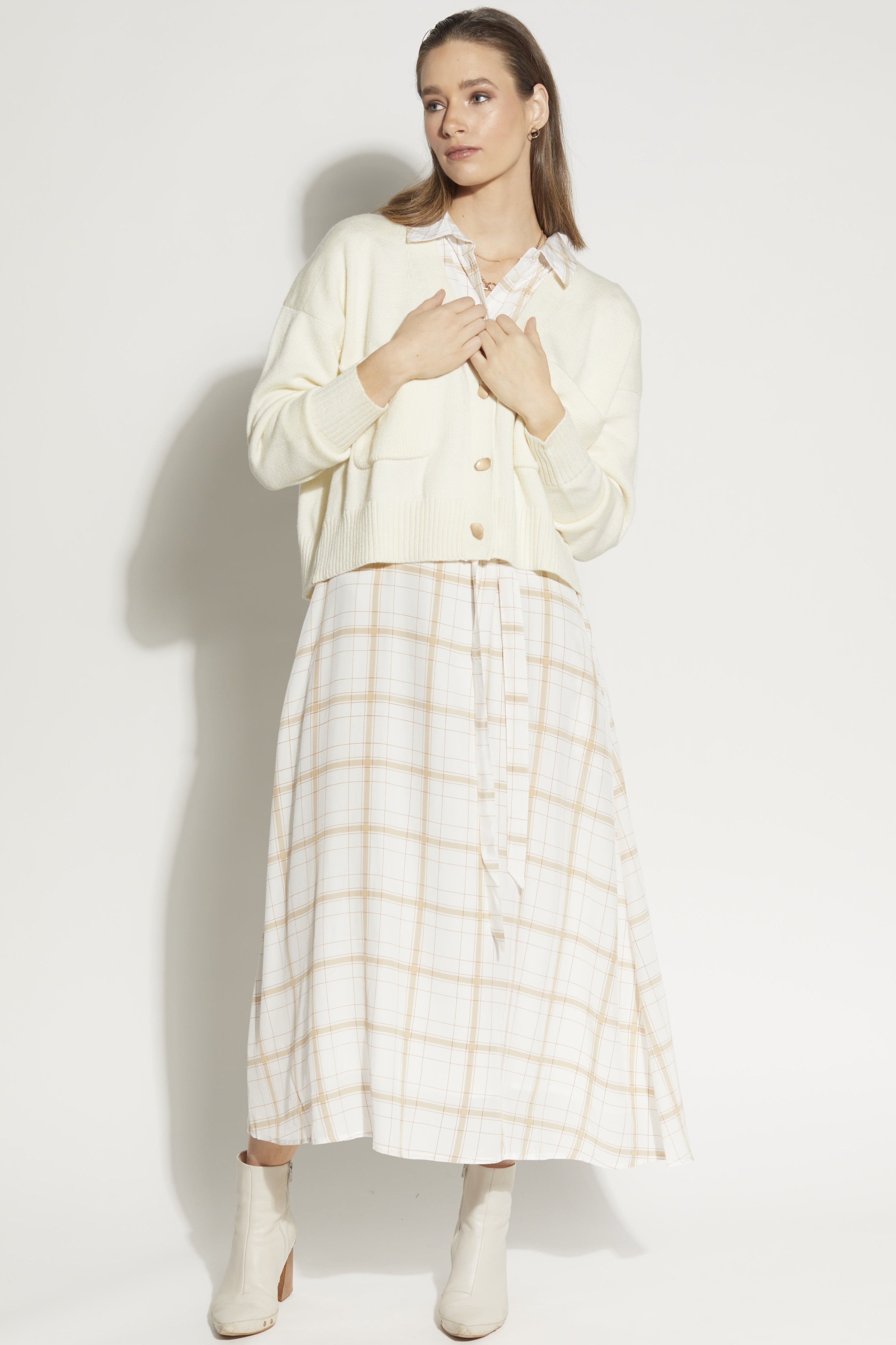 LOUGHLIN Vespa Cardi - Winter White - Magpie Style