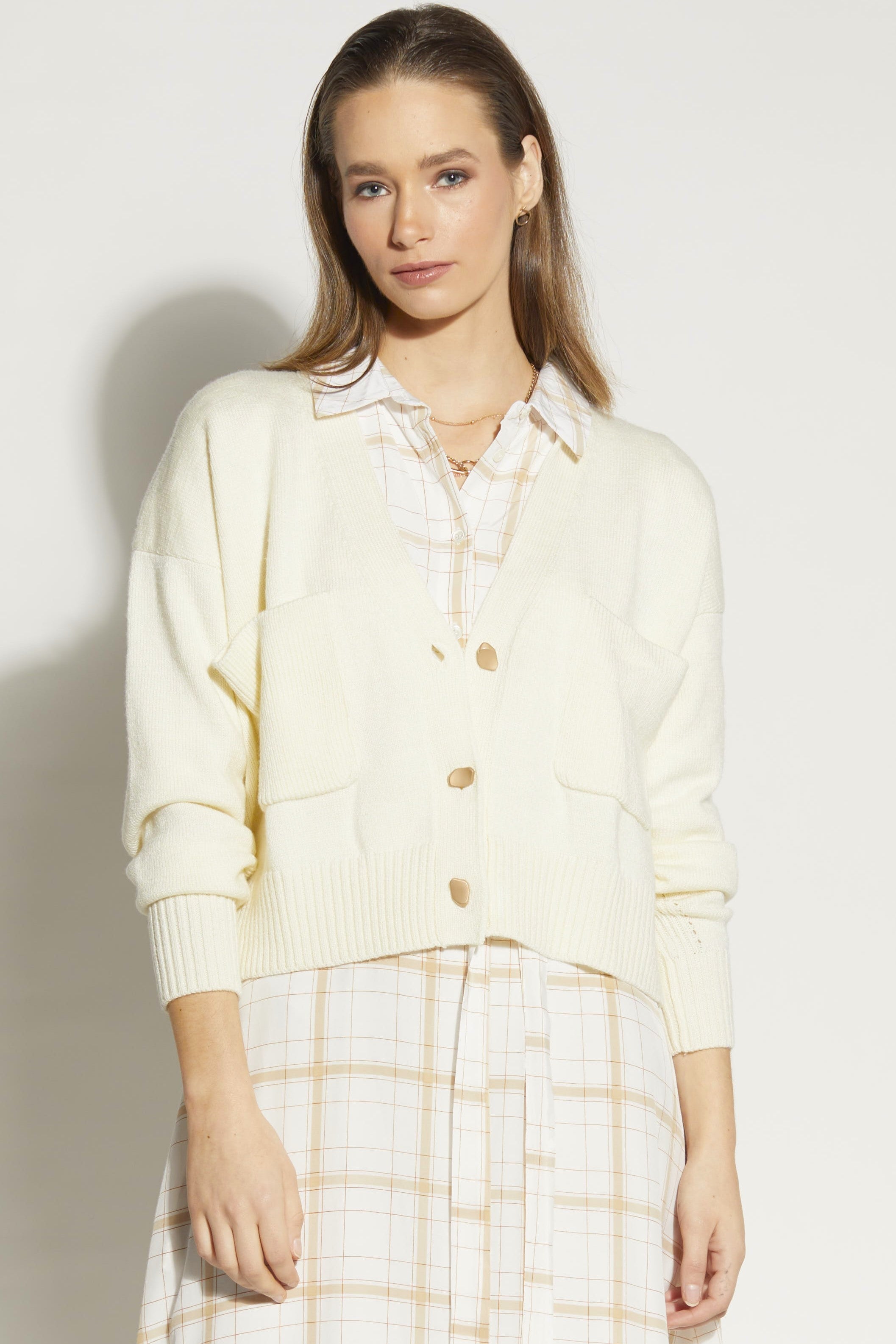 LOUGHLIN Vespa Cardi - Winter White - Magpie Style