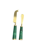 Cheese Knife Set - Green & Gold - Magpie Style