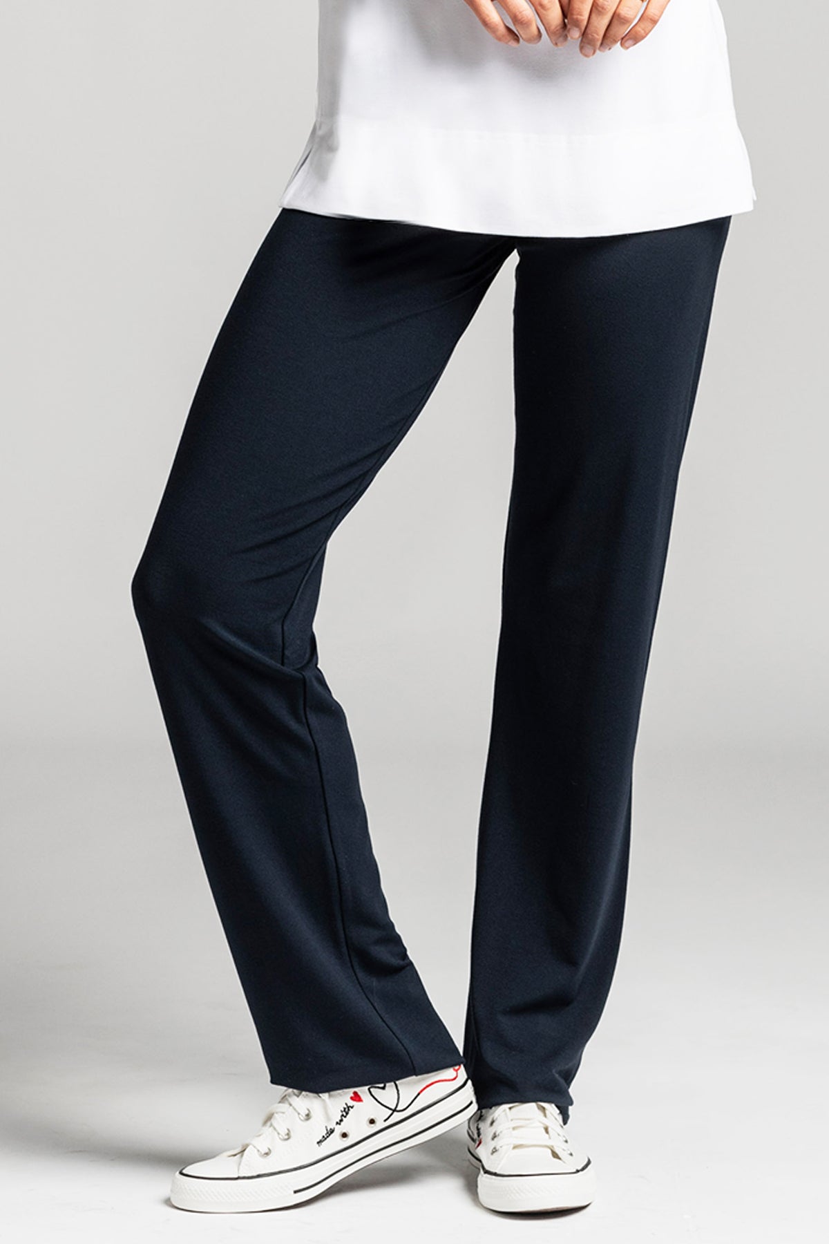 PAULA RYAN Straight Leg Lounge Pant - MicroModal Navy - Paula Ryan
